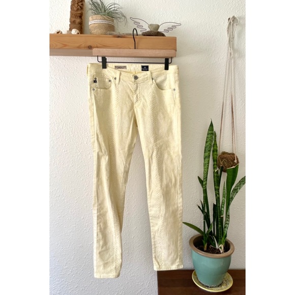 AG yellow python skinny jean - Picture 2 of 6